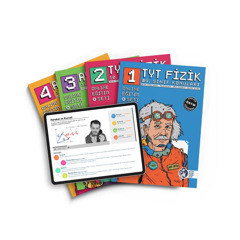 YKS Fizik Online Eğitim Setleri kitabının kapağı