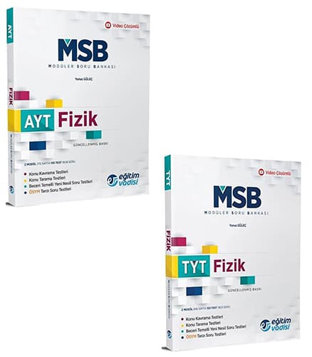 TYT ve AYT Fizik Modüler Soru Bankaları kitabının kapağı