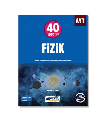 AYT 40 Seans Fizik Soru Bankası kitabının kapağı