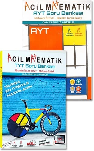 TYT ve AYT Acil Matematik Soru Bankası kitabının kapağı