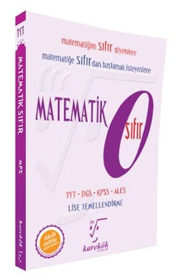 Matematik 0 (Sıfır) kitabının kapağı