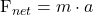 $F_{net}= m \cdot a $