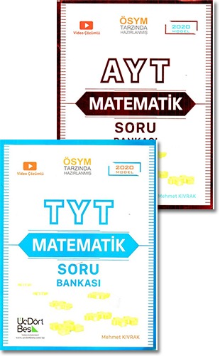 ÜçDörtBeş Yayınları TYT - AYT Matematik Soru Bankası